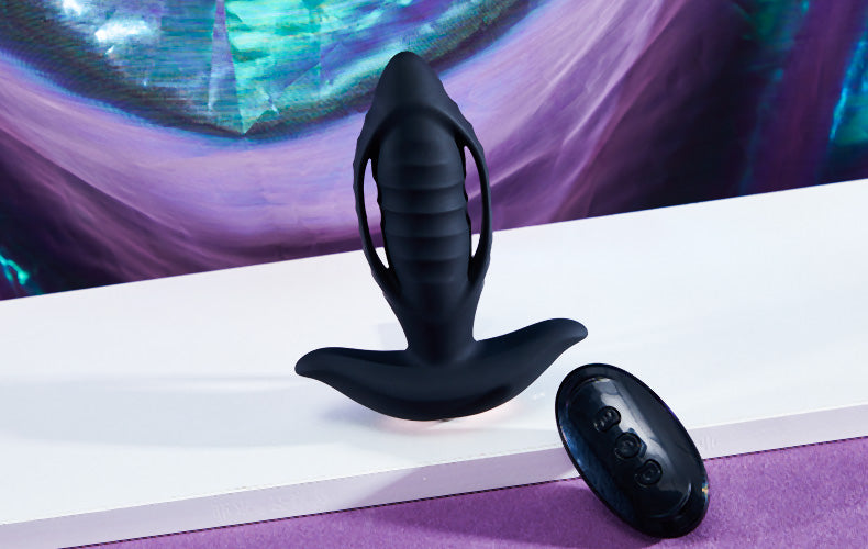 Plug Anal 8 Va-et-vient 12 Vibrations Prostata-Stimulation