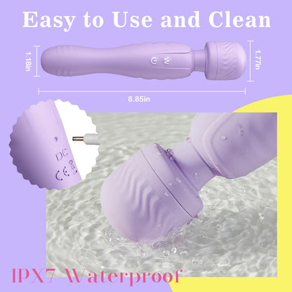 Magic Wand pour Clitoris et Vagin Vibration & Rotation 